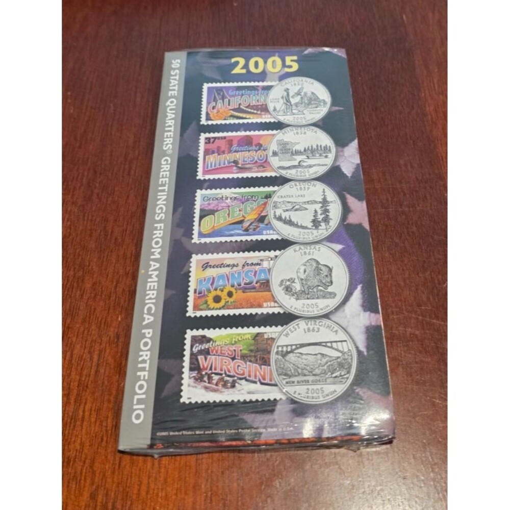 2005 50 State Quarters Greetings From America Portfolio - New & Sealed